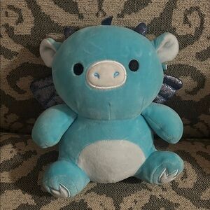 Squishmallow blue dragon
